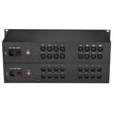 16 Port Balanced Audio over Fiber Converter, 3Pin XLR Audio Optical Extender, Professional quality